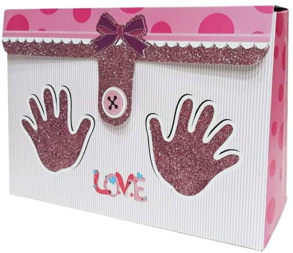 ⁦Baby Boy Shower Giveaway Gift Boxes 12 pieces - Pink L25xH17xW9cm - Willow⁩ - الصورة ⁦2⁩
